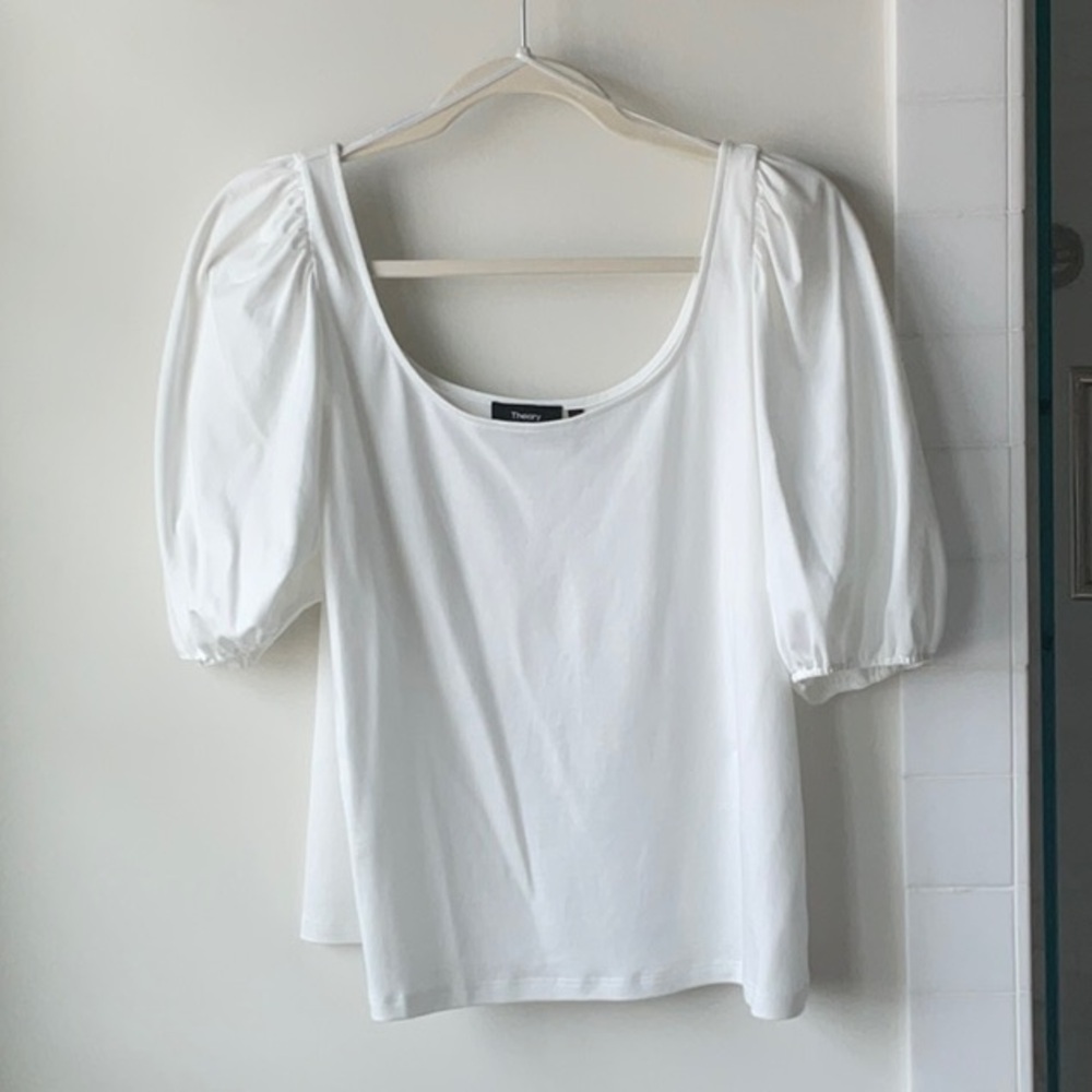 NEW Theory White Cotton Top